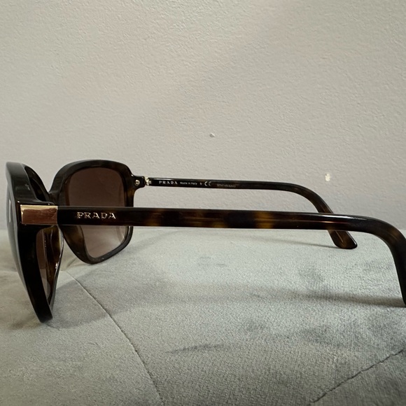 Prada Brown Oversized Sunglasses with Glossy Finish main image 4